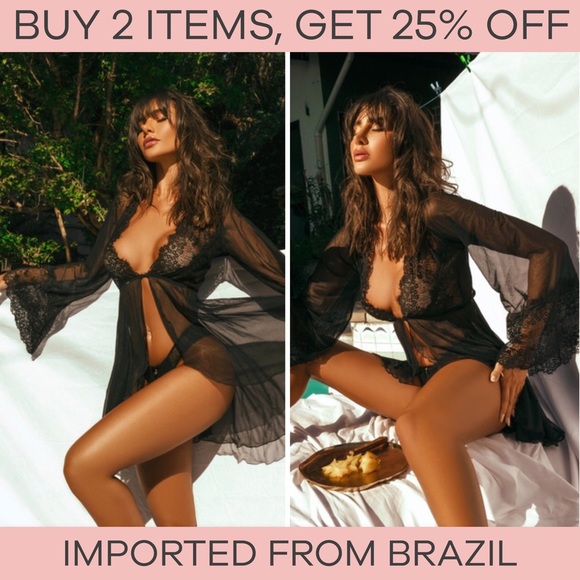 Lace Robe - Picture 7 of 10